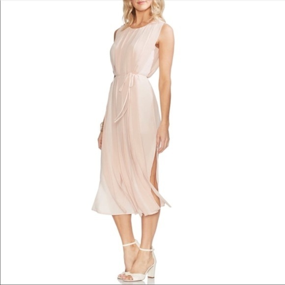 NWT Vince Camuto pink overlay midi dress 16 1X - Picture 2 of 8